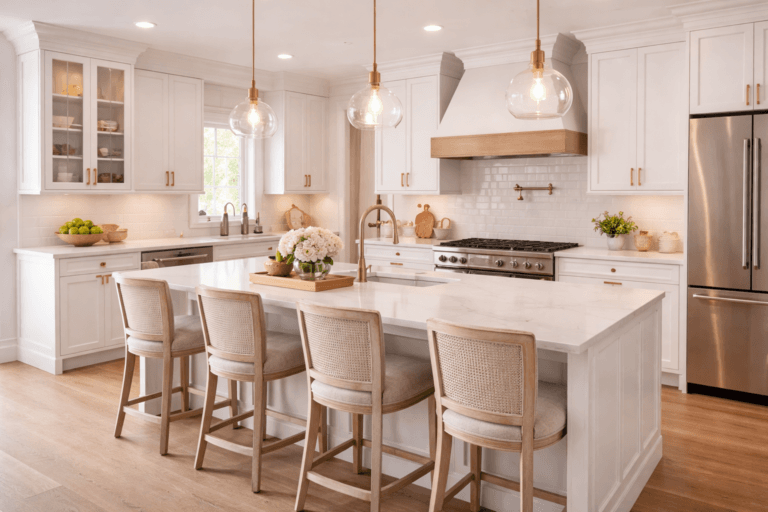 Elegant and bright contemporary kitchen