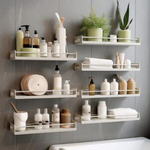 shelving for a small bathroom